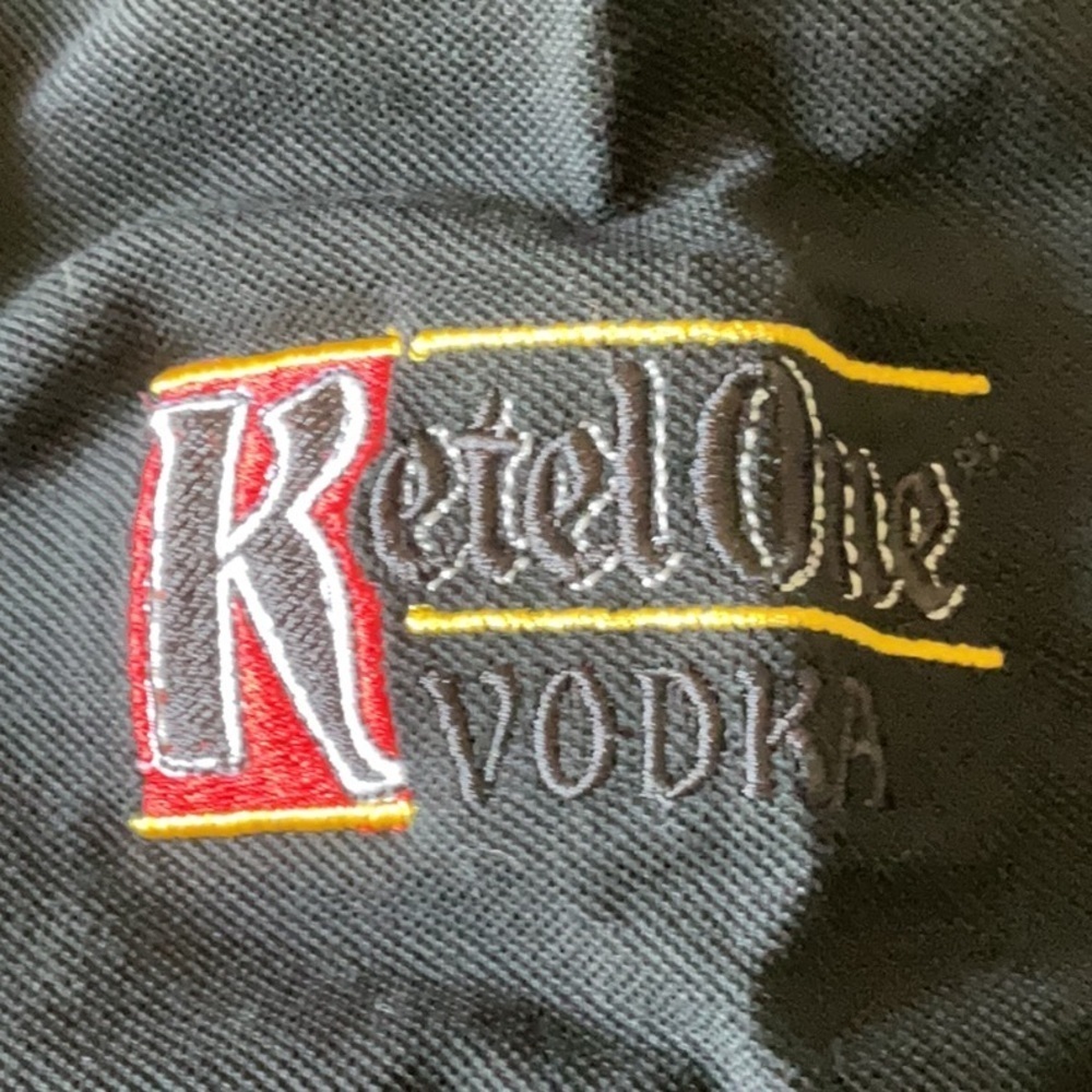 Hugo boss Black Polo Shirt with kettle one vodka embroidered